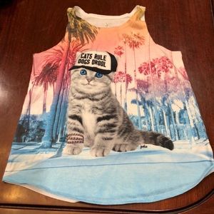 Justice cat tank top